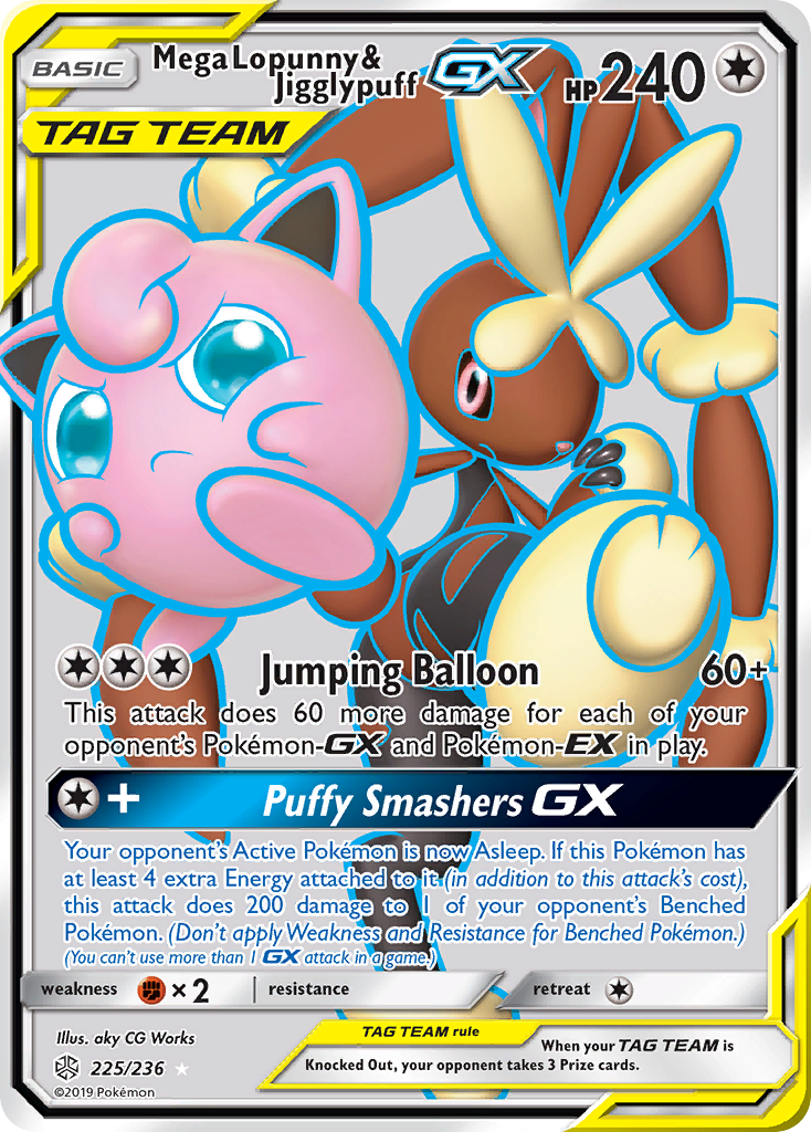 pulled the Mega Lopunny & Jigglypuff-GX (Rare Ultra) from Co… — @lenalyn on Catcher