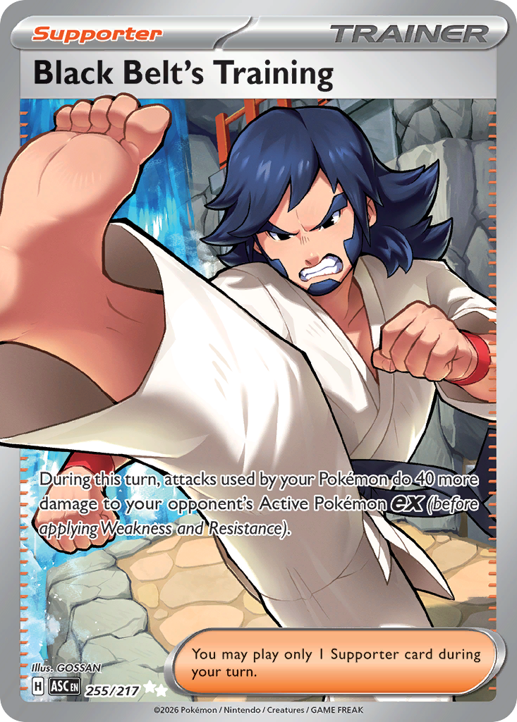 pulled the Black Belt's Training (Ultra Rare) from Ascended Heroes 🔥