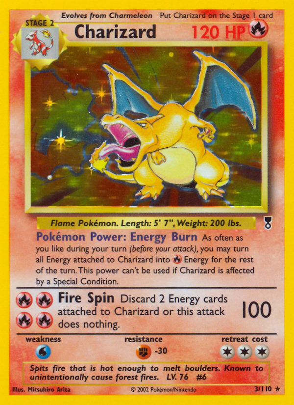 pulled the Charizard (Rare Holo) from Legendary Collection 🔥