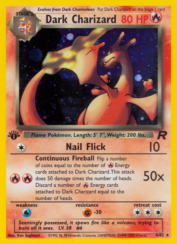 pulled the Dark Charizard (Rare Holo) from Team Rocket 🔥