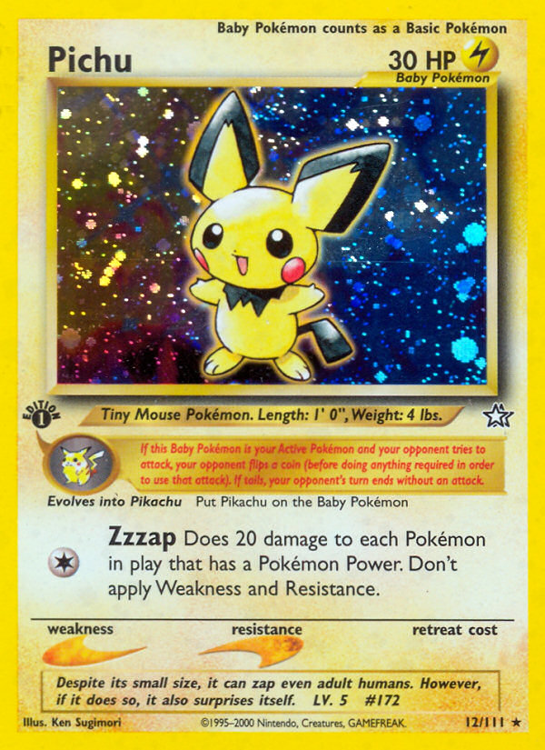pulled the Pichu (Rare Holo) from Neo Genesis 🔥