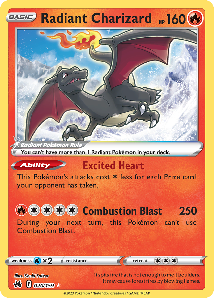 pulled the Radiant Charizard (Radiant Rare) from Crown Zenit… — @techbros on Catcher