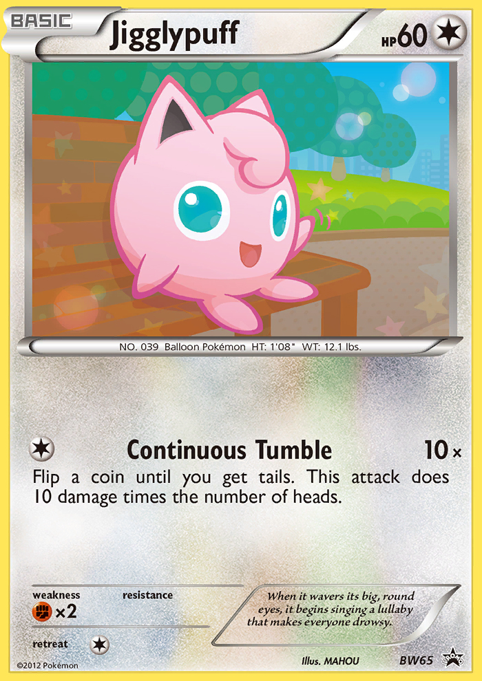 pulled the Jigglypuff (Promo) from BW Black Star Promos 🔥 — @lenalyn on Catcher