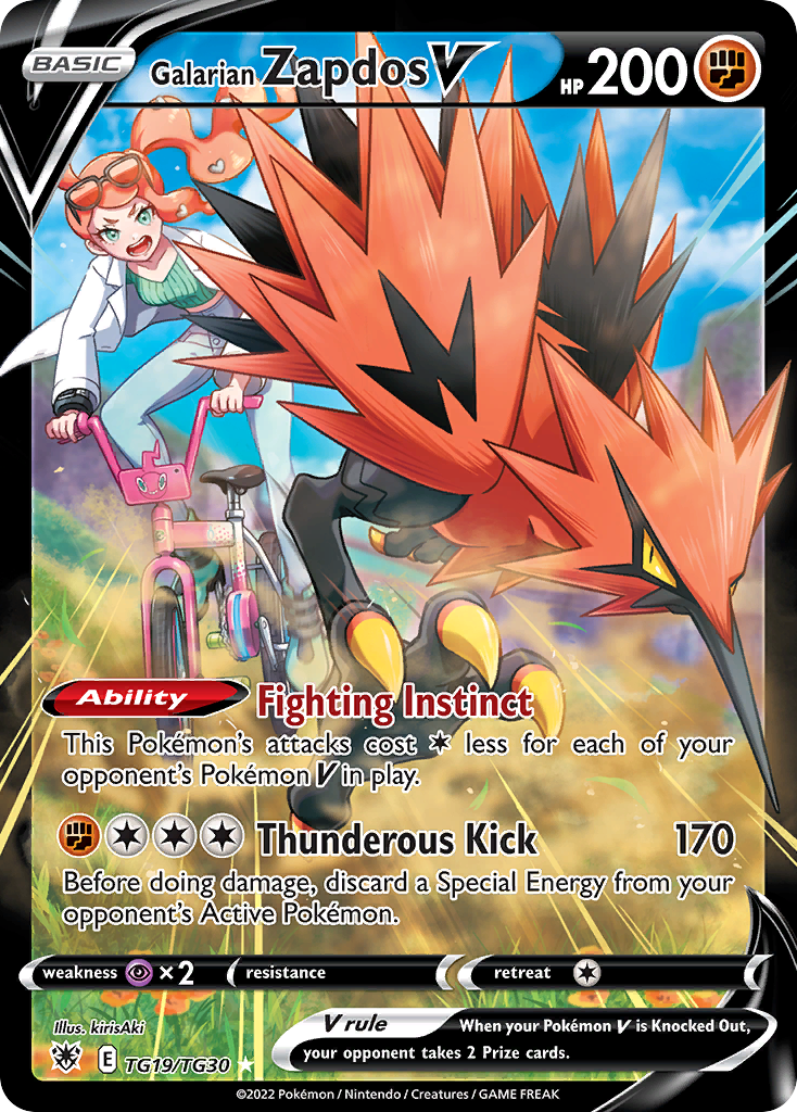 pulled the Galarian Zapdos V (Rare Holo V) from Astral Radia… — @jess on Catcher