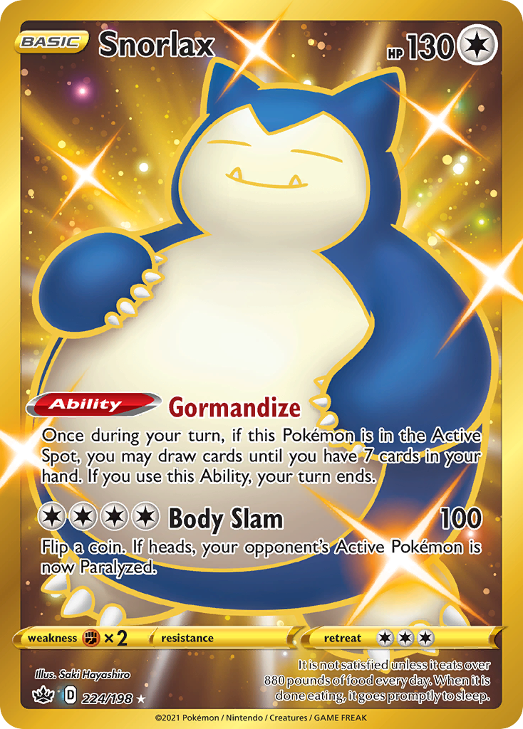 pulled the Snorlax (Rare Secret) from Chilling Reign 🔥