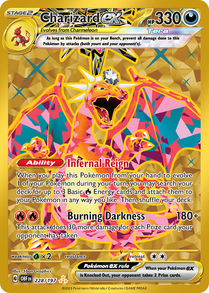 pulled the Charizard ex (Hyper Rare) from Obsidian Flames 🔥 — @techbros on Catcher