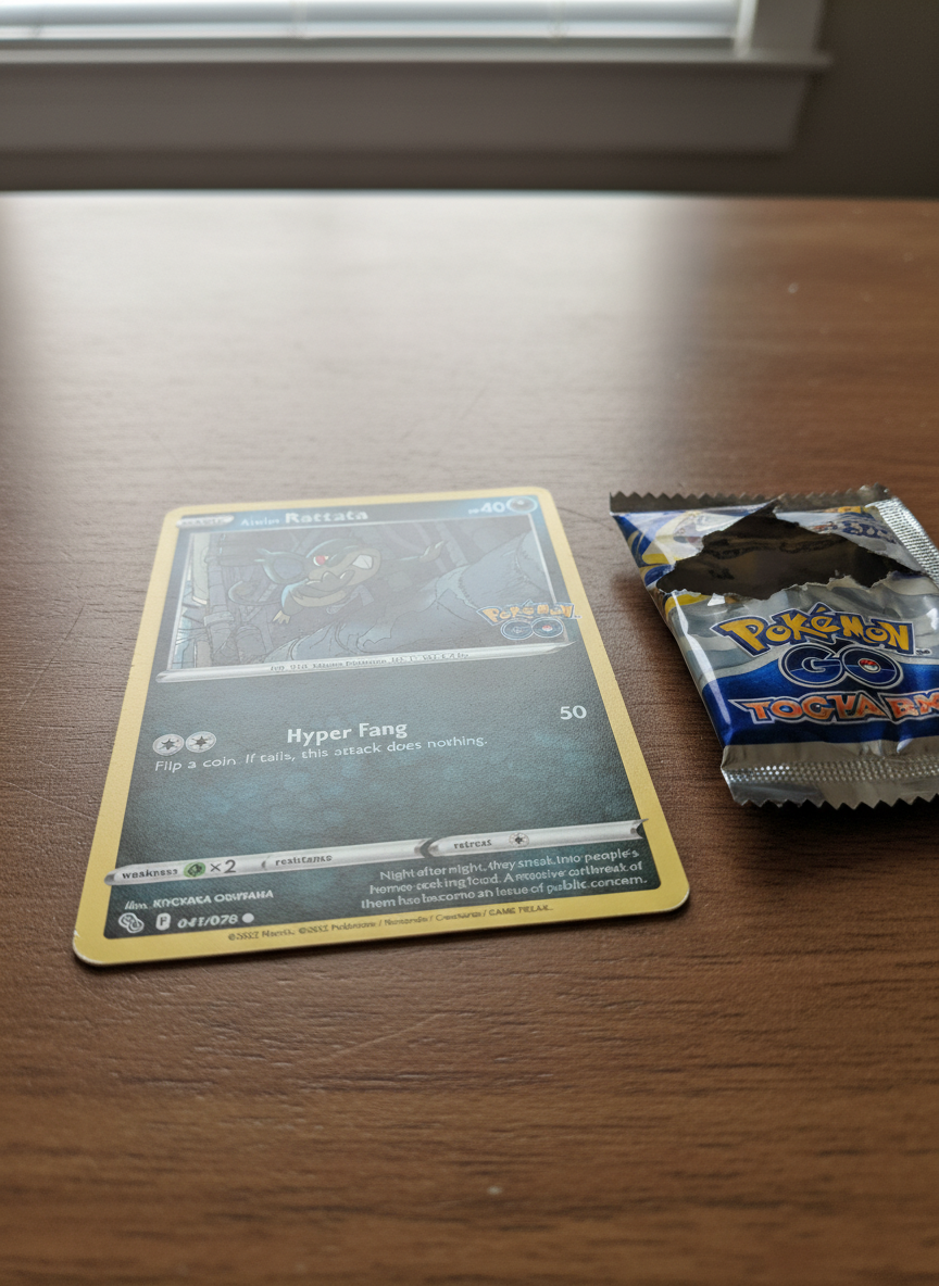 pulled the Alolan Rattata (Common) from Pokémon GO 🔥